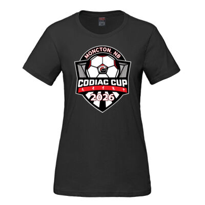 Ladies RING SPUN Combed Cotton Crewneck T-Shirt Thumbnail