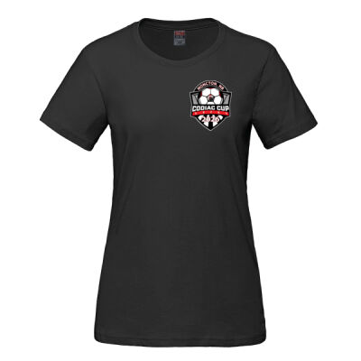 Ladies RING SPUN Combed Cotton Crewneck T-Shirt Thumbnail
